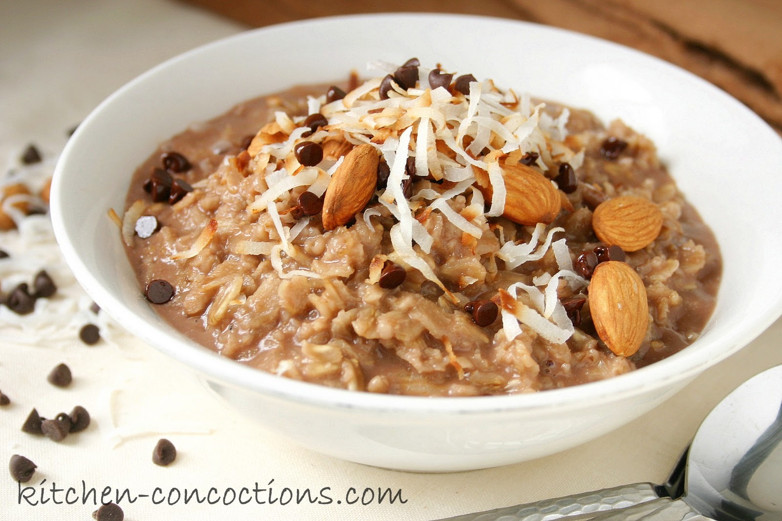 Almond Joy Oatmeal Kitchen Concoctions