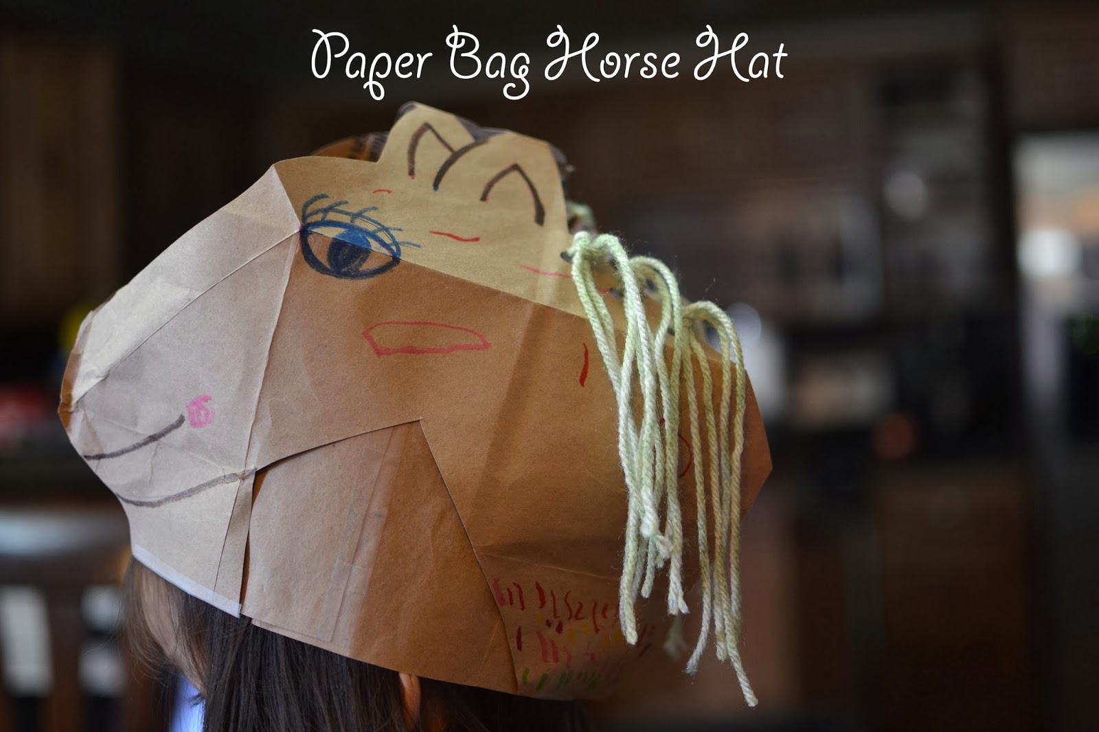 Paper Bag Horse Hat Kids Craft A Little Pinch of Perfect