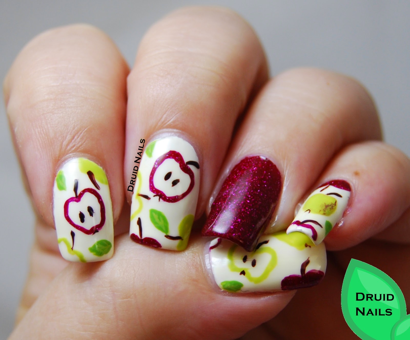 Druid Nails Nail Art Ideas Linkup September Apples