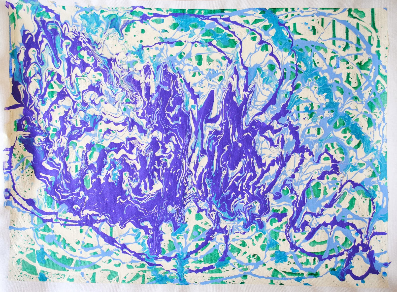 Helen's Painting OCA Blog Different Ways of applying paint