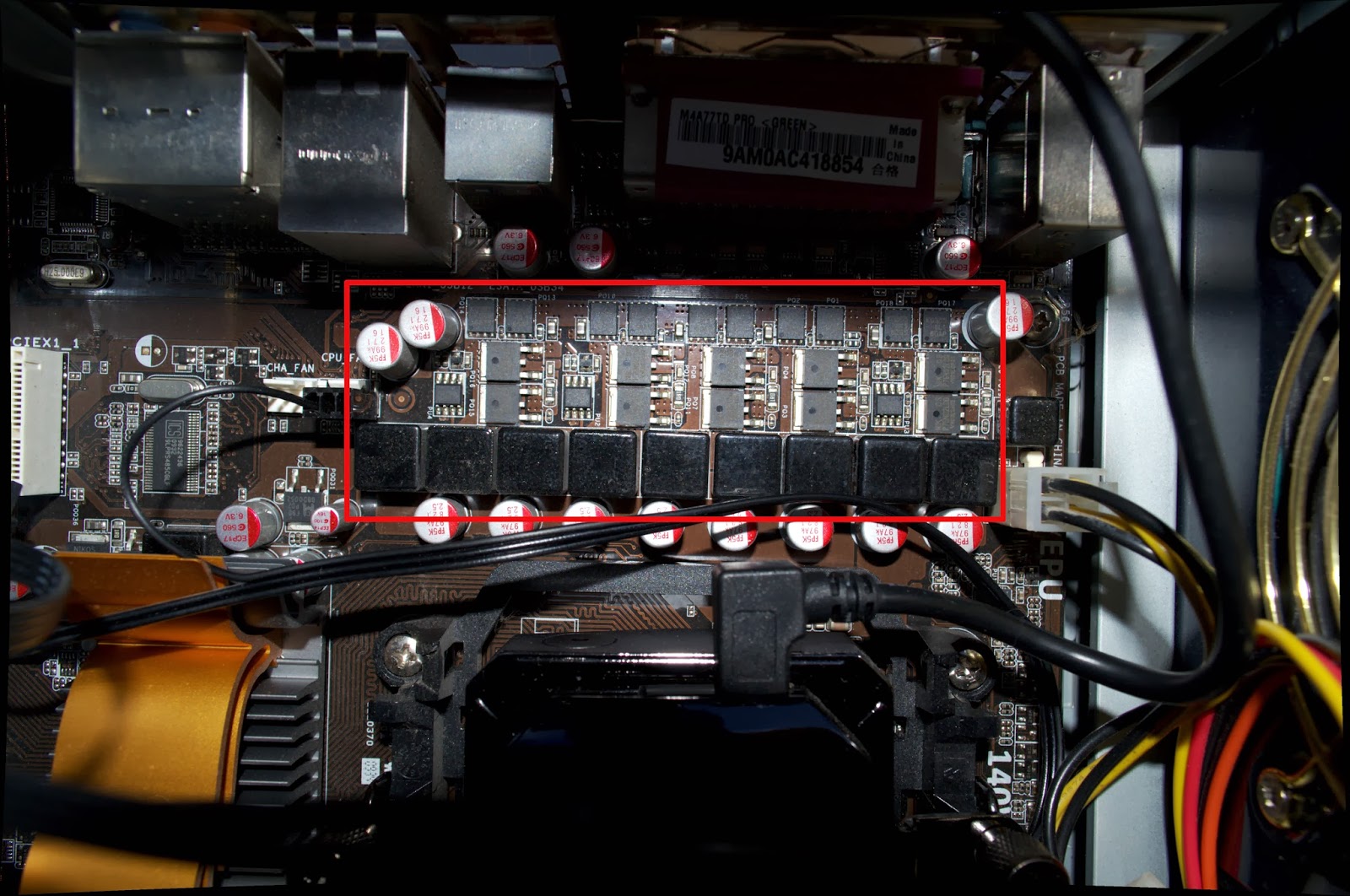 Peter Green Azrael808 Custom VRM Cooling for the M4A77TD Pro