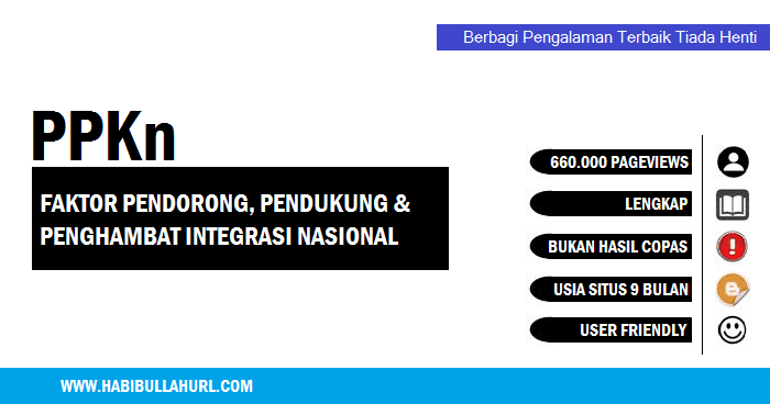 Faktor Faktor Pendorong Pendukung Dan Penghambat Integrasi Nasional Habibullah Al Faruq Faktor Faktor Pendorong Pendukung Dan Penghambat Integrasi Nasional Habibullah Al Faruq