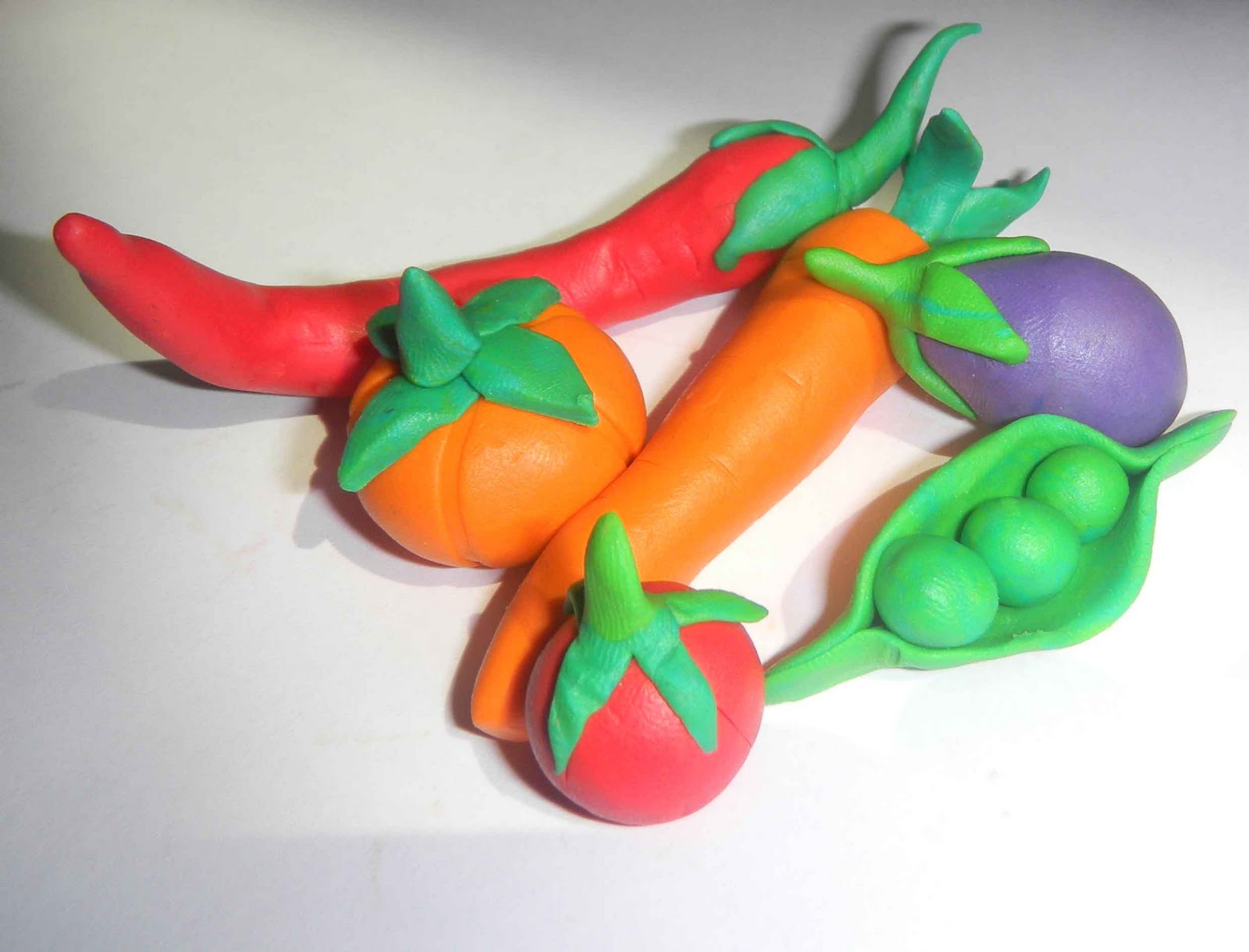 sandvicrochet Clay vegetables..........