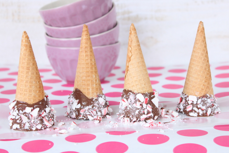 Crave. Indulge. Satisfy. Peppermint Ice Cream & Chocolate Dipped