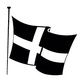 St Piran's flag, Cornwall