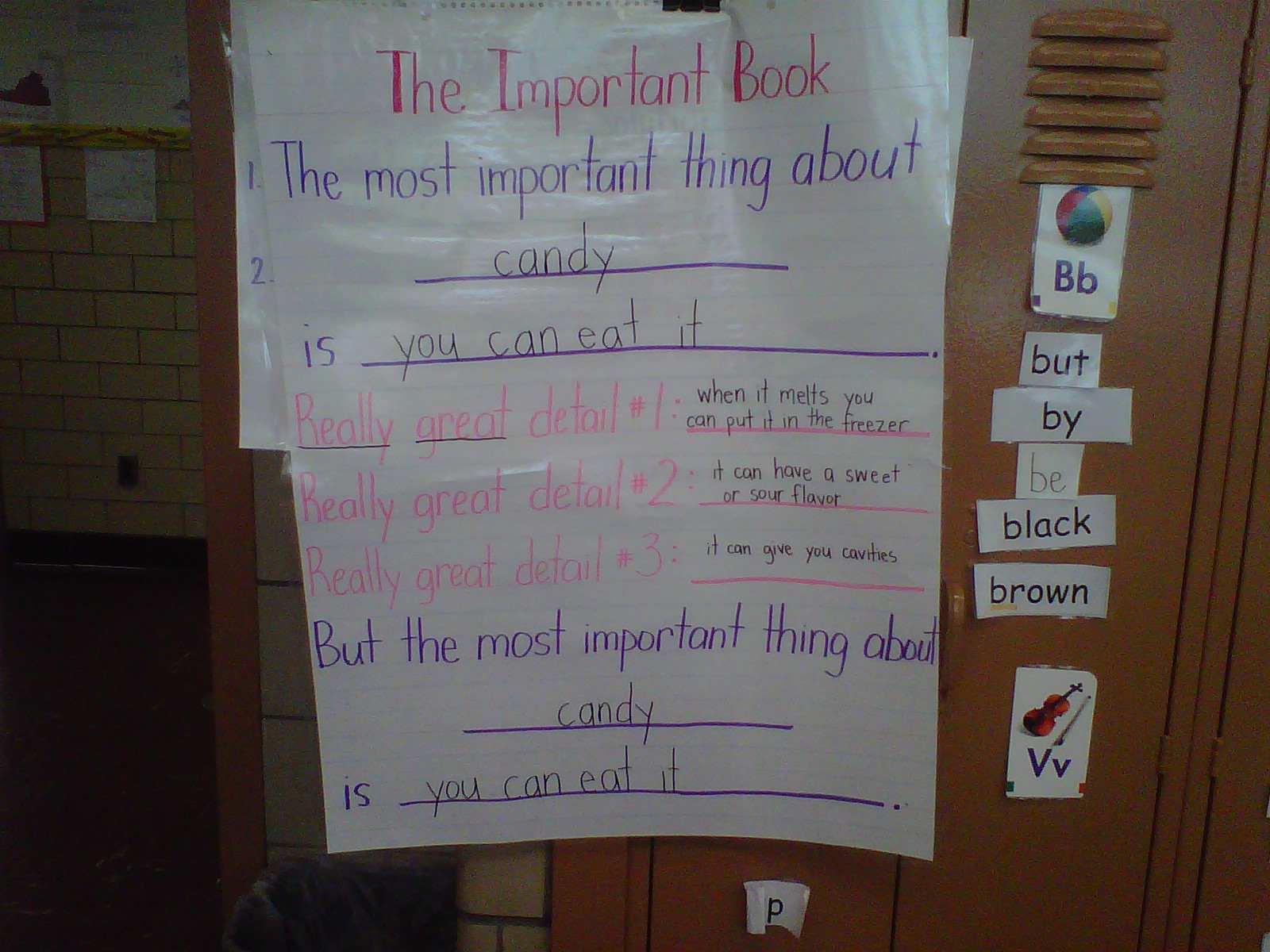 mrs zopps class the important book the important book