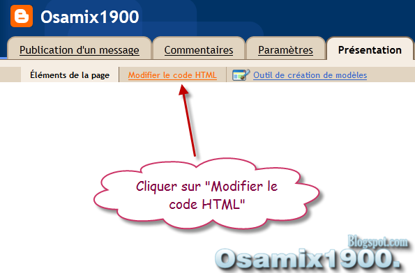 Comment mettre des onglets ou des pages dans le blog et y ajouter des