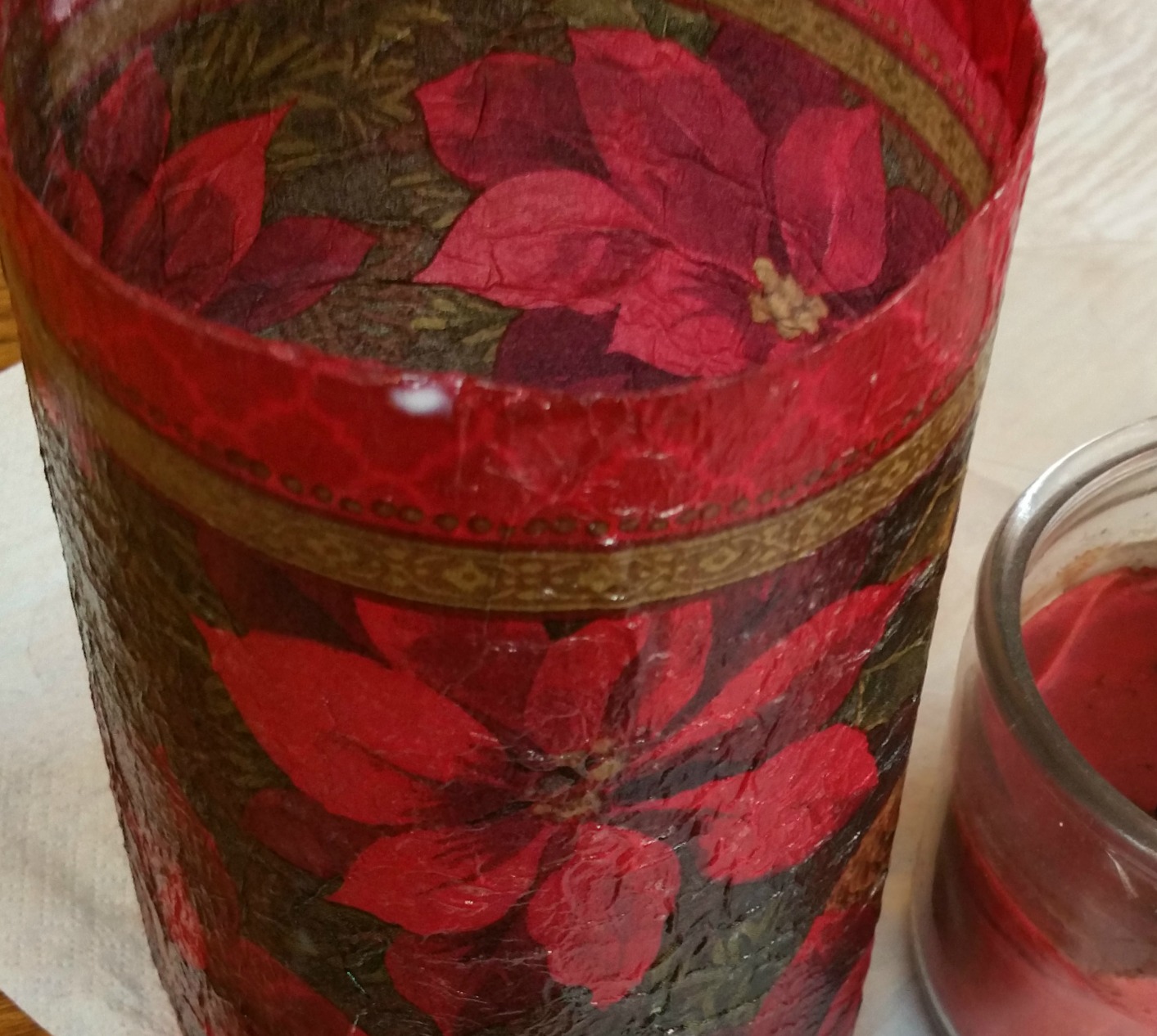 Christmas Candle Sleeve from a Soda Bottle Redo It Yourself