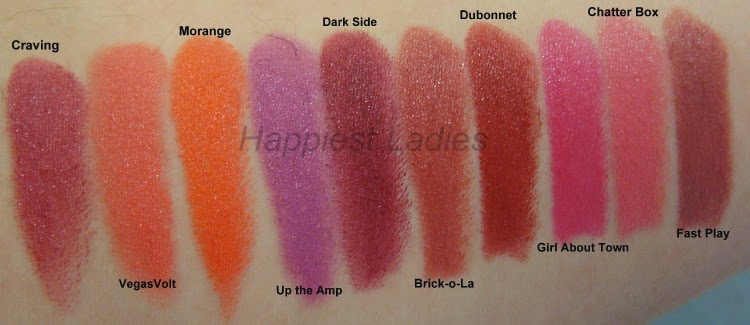 10 Mac Amplified Creme Lipstick Swatches Happiest Ladies