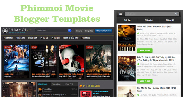 Phimmoi Movie Blogger Templates
