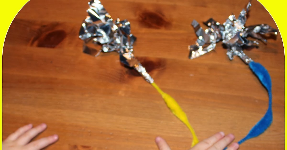 Foil and Pipe Cleaner Fireworks Play and Learn Every Day