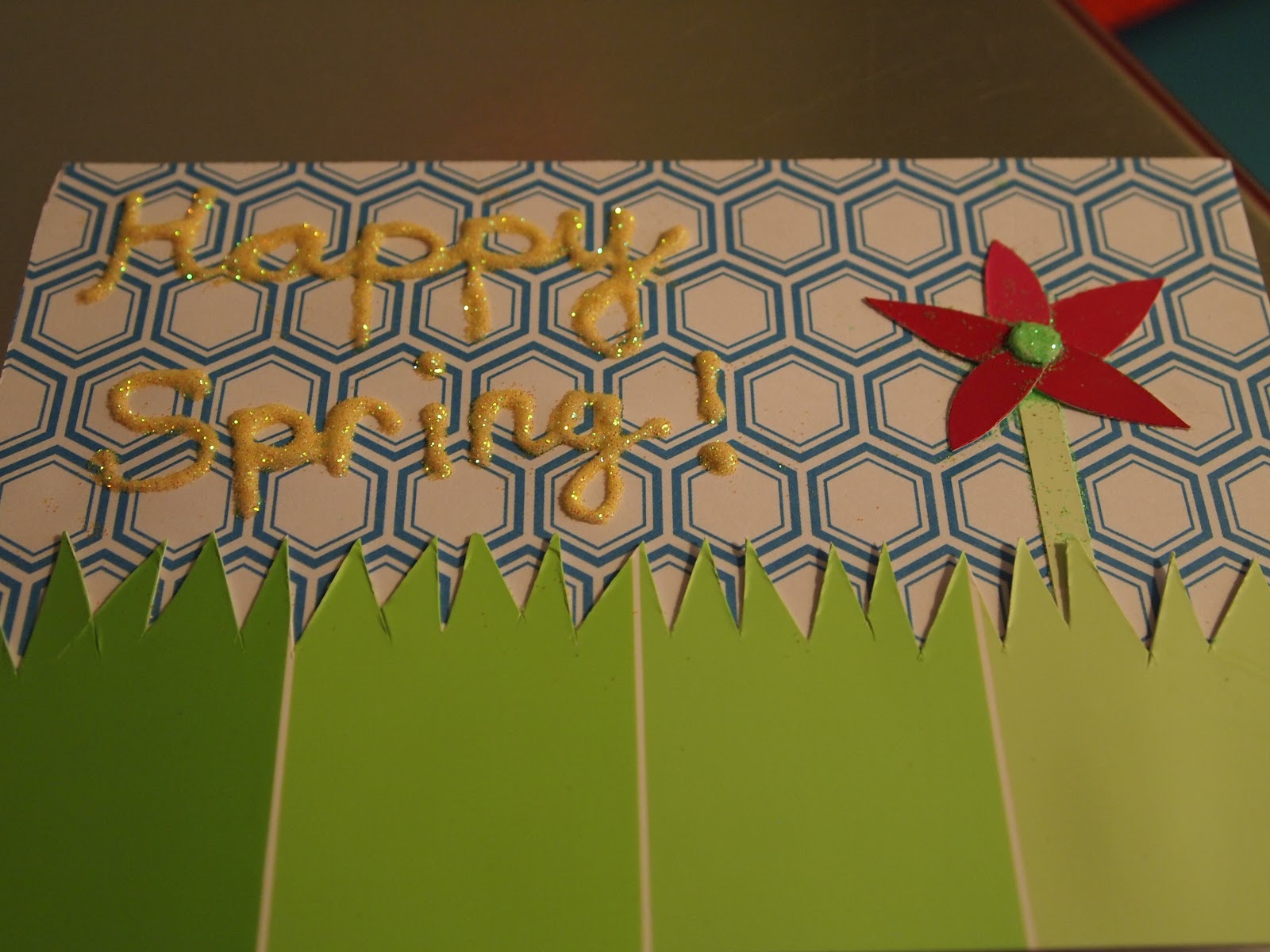 Fits of Wanderlust DIY Glitter and Paint Chip Notecards