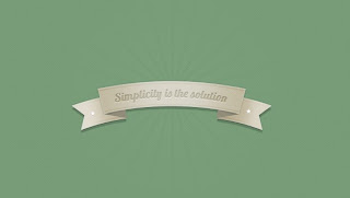 Banner in the form of ribbons Banner in the form of ribbons