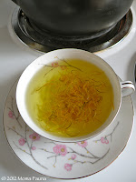 Dandelion (Taraxacum officinale) tea.