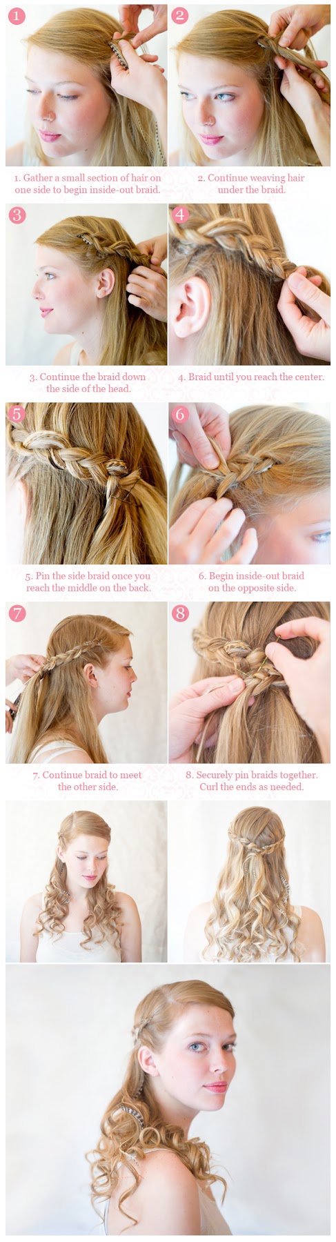 Hairstyles Tips And Tutorial Make Inside Out Half Up Braid