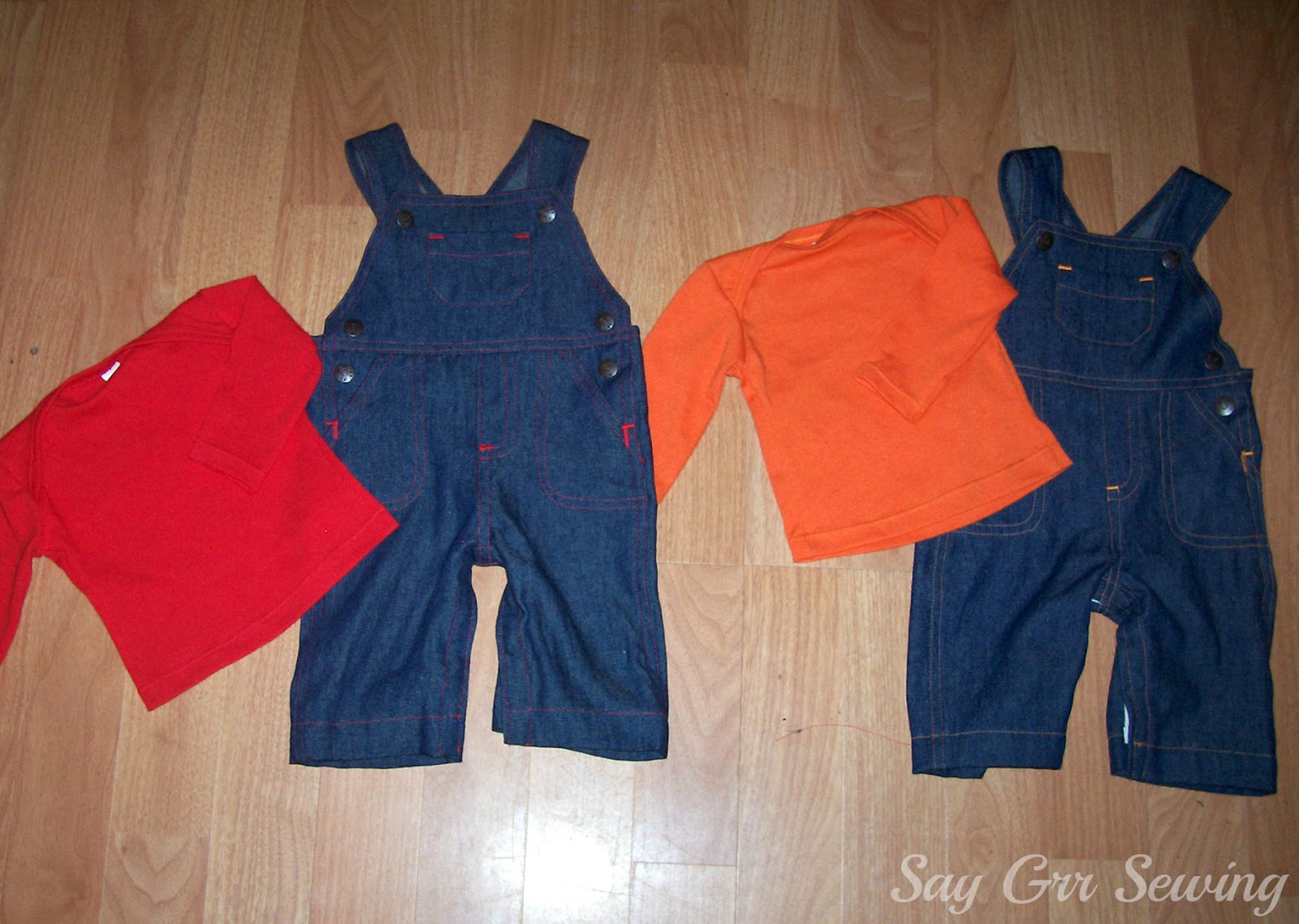 Say Grr Sewing Baby Overalls