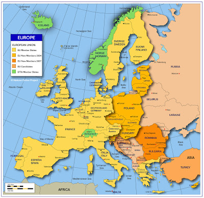 Mapa de Europa Imagen