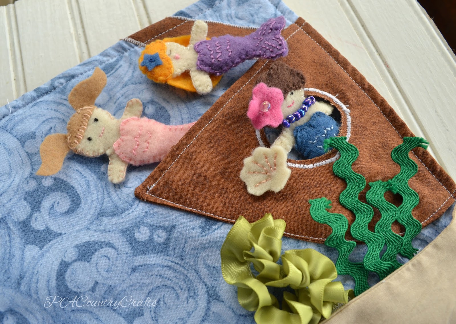 felt mermaids quiet book page felt mermaids quiet book page