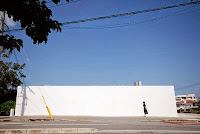 Okinawa Incredible Linear House Design With Exterior Features Four White Rectangular Concrete Slabs Okinawa Incredible Linear House Design With Exterior Features Four White Rectangular Concrete Slabs