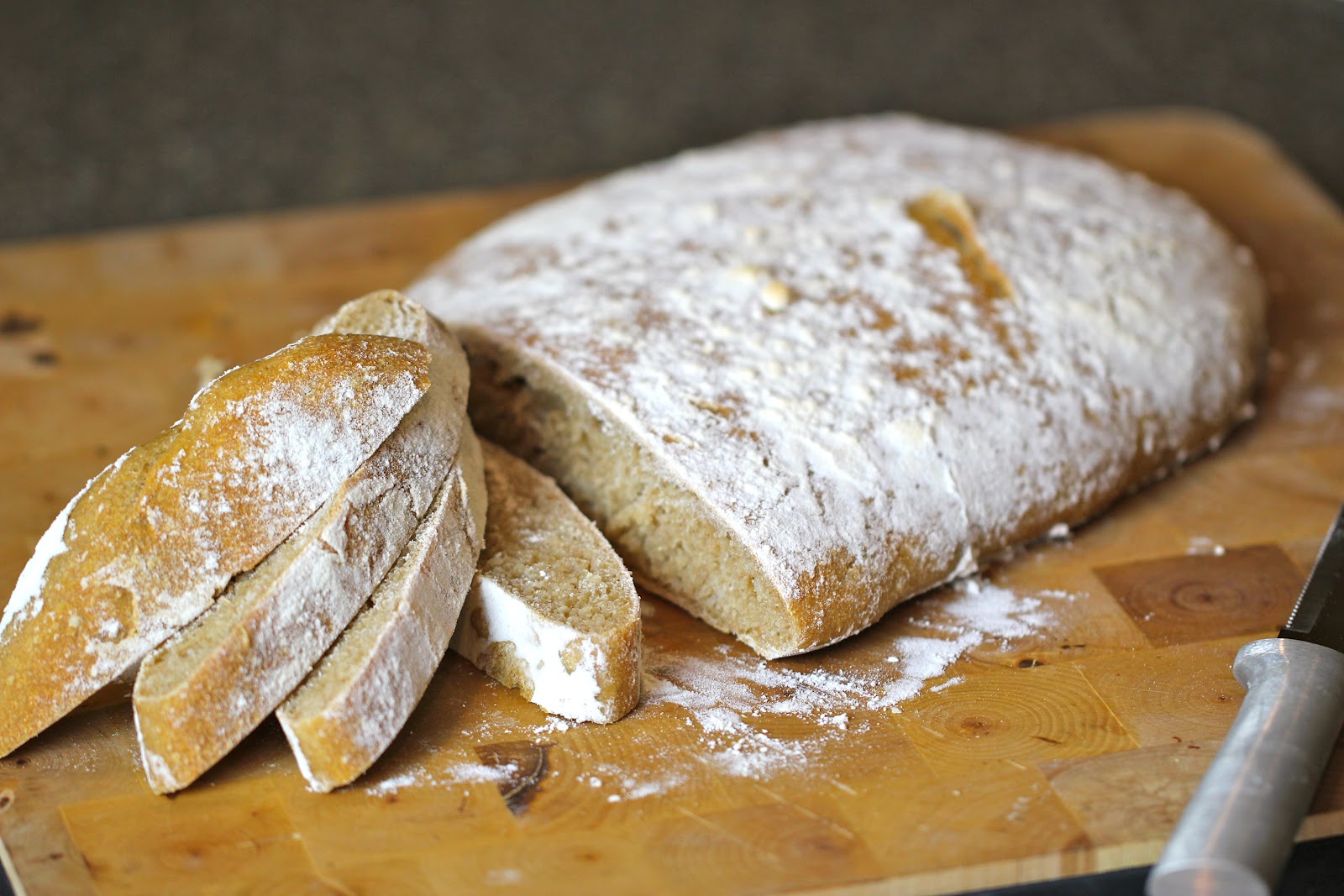 Thyme In Our Kitchen WholeWheat Sourdough Ciabatta