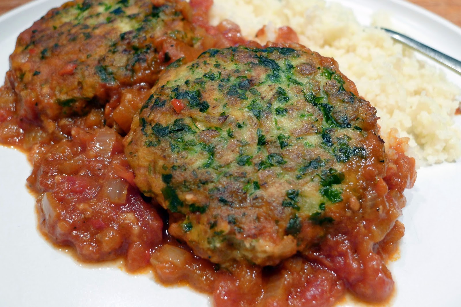 Culinary Adventures in London Cod Cakes in Tomato Sauce