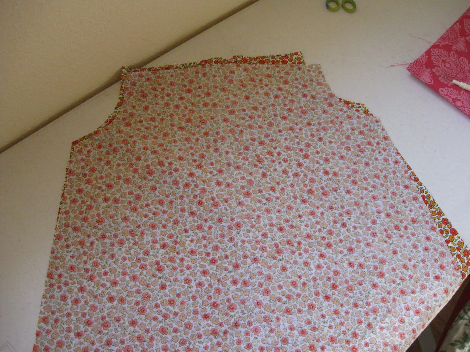 Steff's Stuff woman's blouse to little girl's dress tutorial