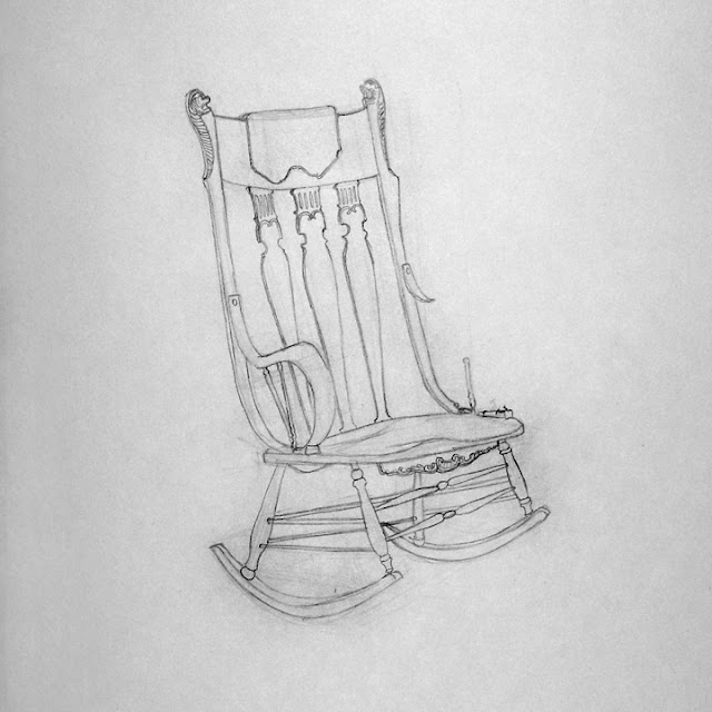 BYUH Drawing: Rocking Chair