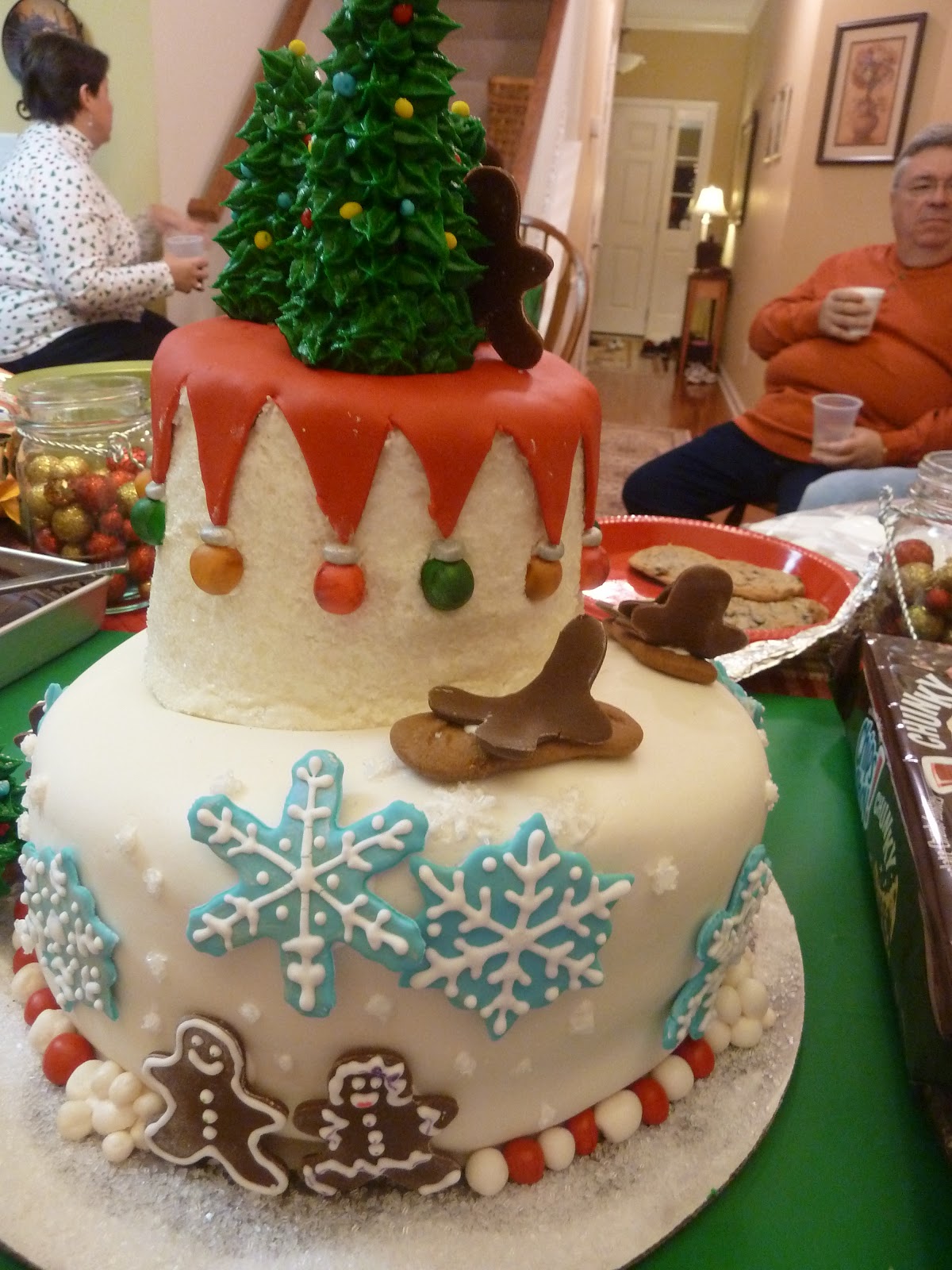 Dawn's Divine Delights: Cookie Dough Christmas Cake