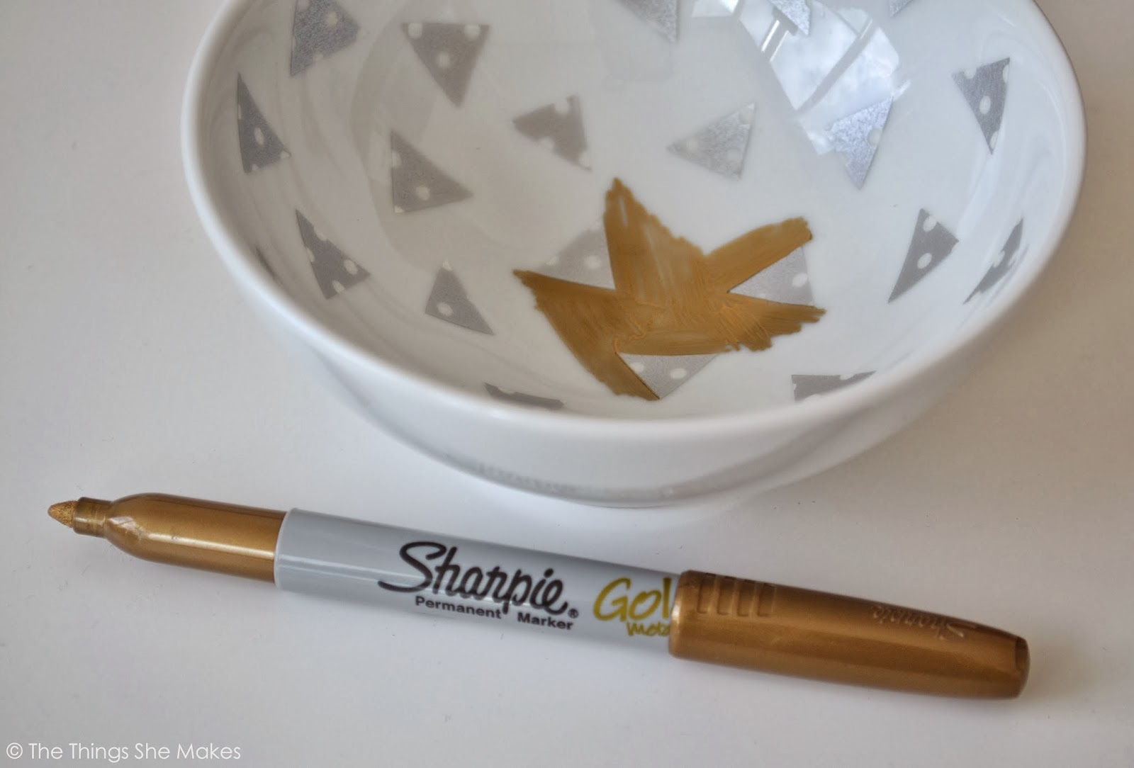 How to Make a Gold Sharpie Bowl The Things She Makes