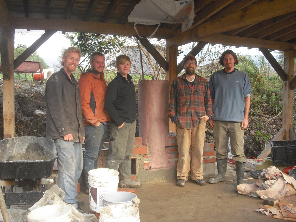 Ben's Natural Building Rocket Mass Heater Design/Build Earth