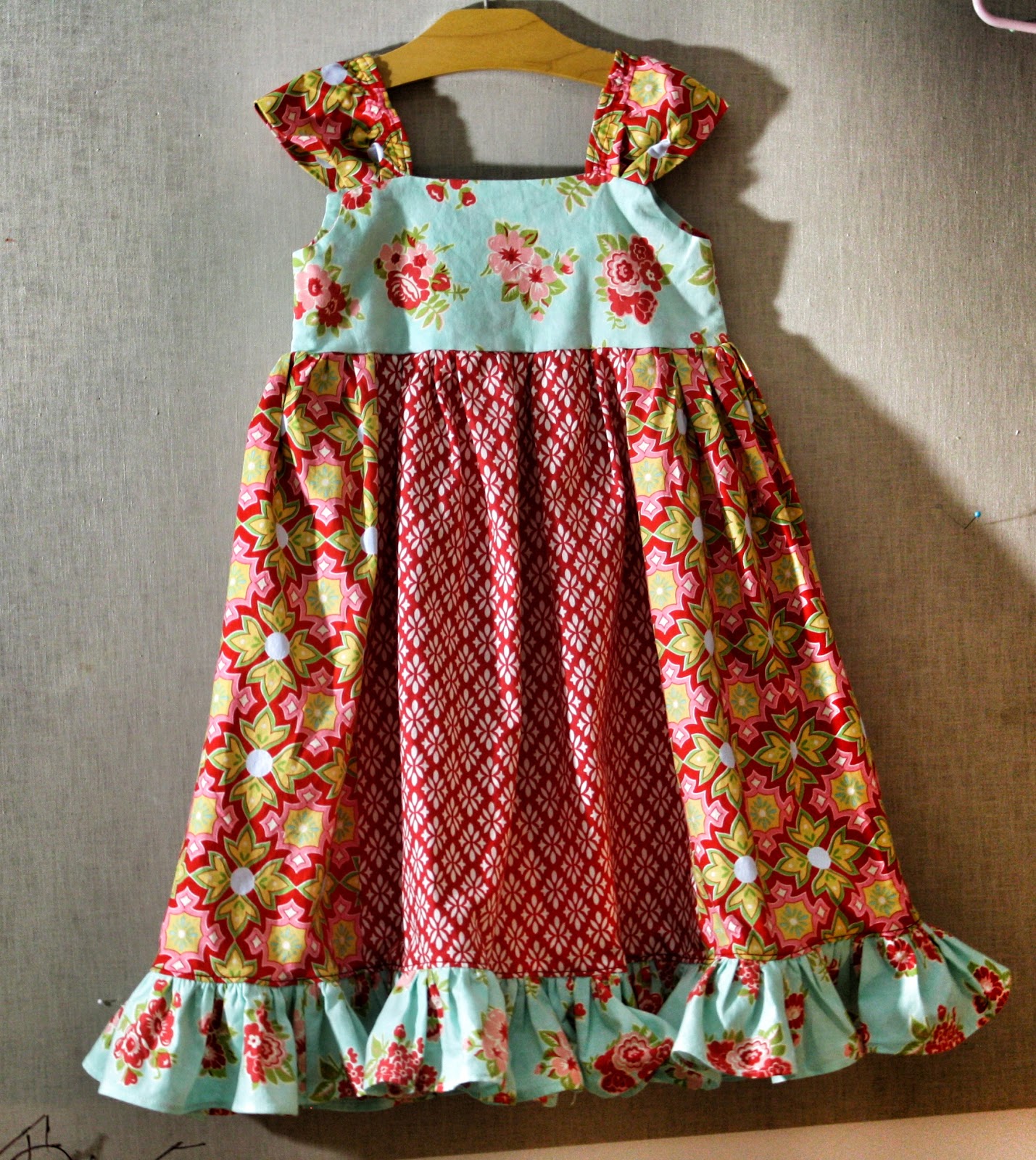 sew grown Fancy Farm Girl Dress and Edible Landscape Photos.