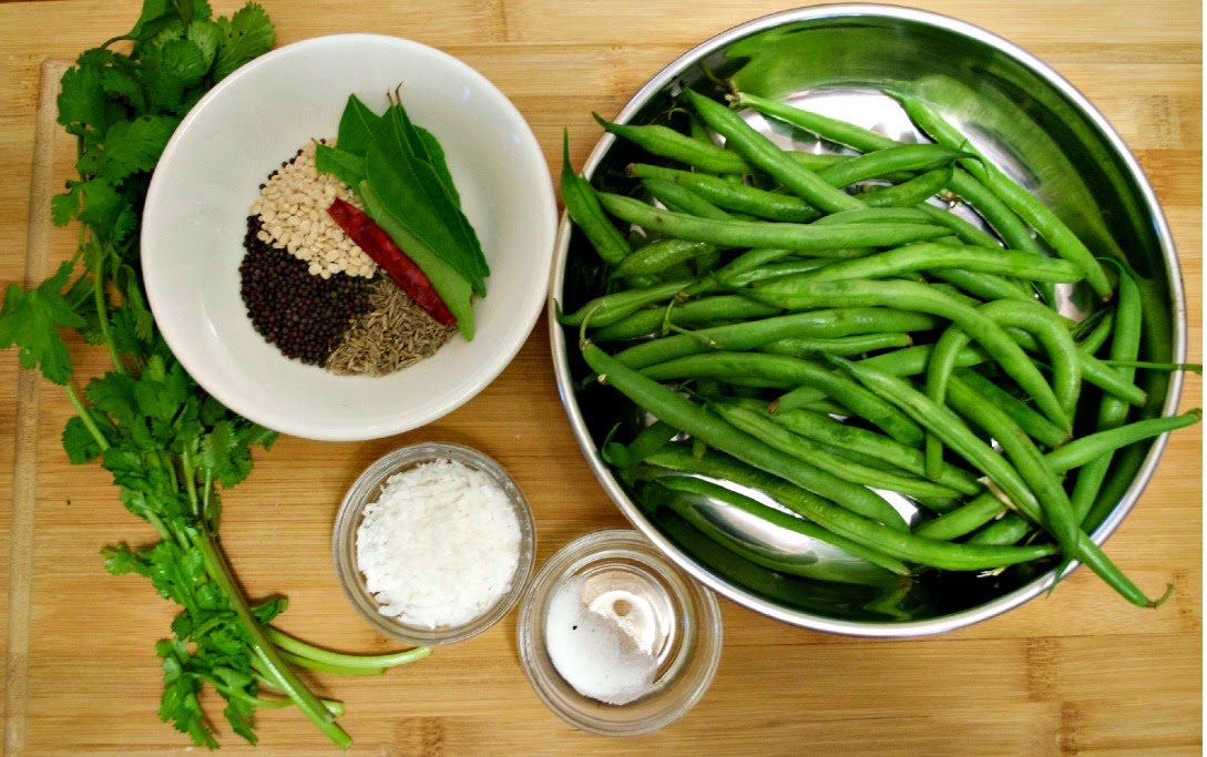 Cooking for Kishore Green String Bean Poriyal