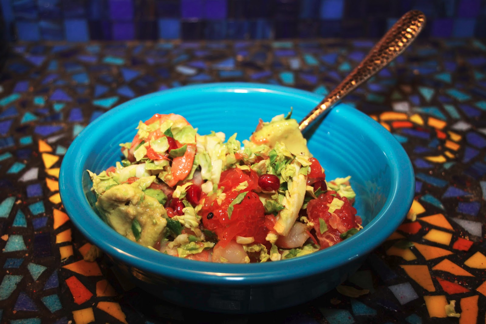 The Orange Door Shrimp Grapefruit Avocado Salad