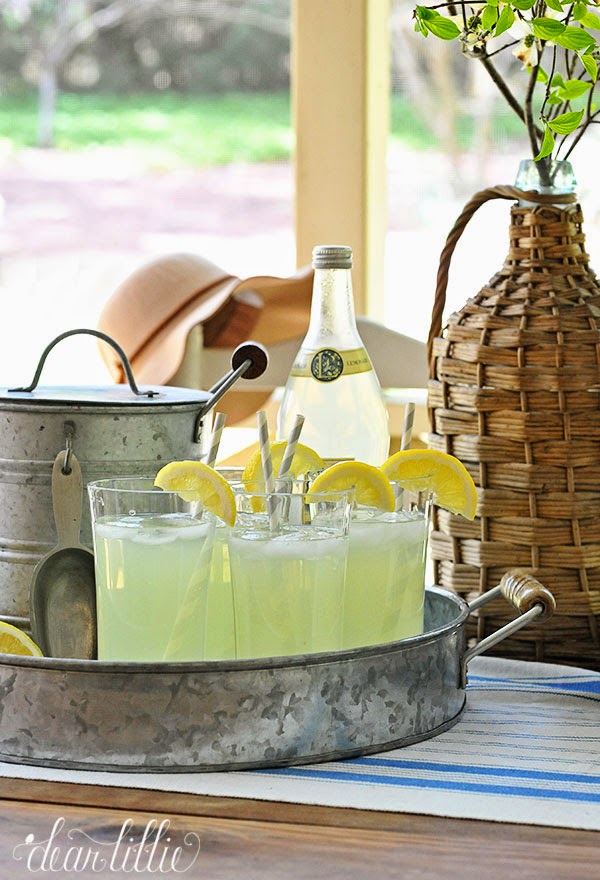 Dear Lillie Lemonade on Our Spring Porch