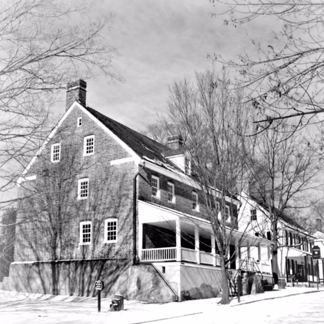 Contemporay photo.  The 1784 Tavern at Old Salem, NC