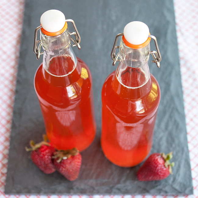 Emma E. Christensen Summer Homebrew Recipe Strawberry Kombucha