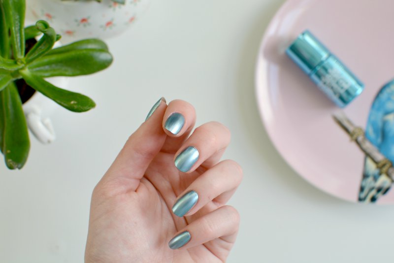 nails models own liquid metal polish BURKATRON