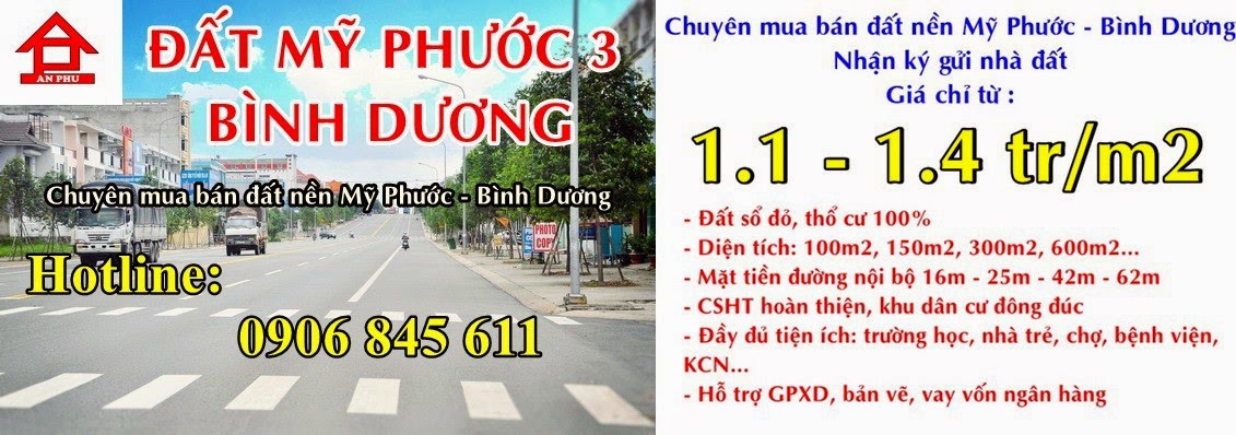 ĐẤT MỸ PHƯỚC 3 GIÁ RẺ