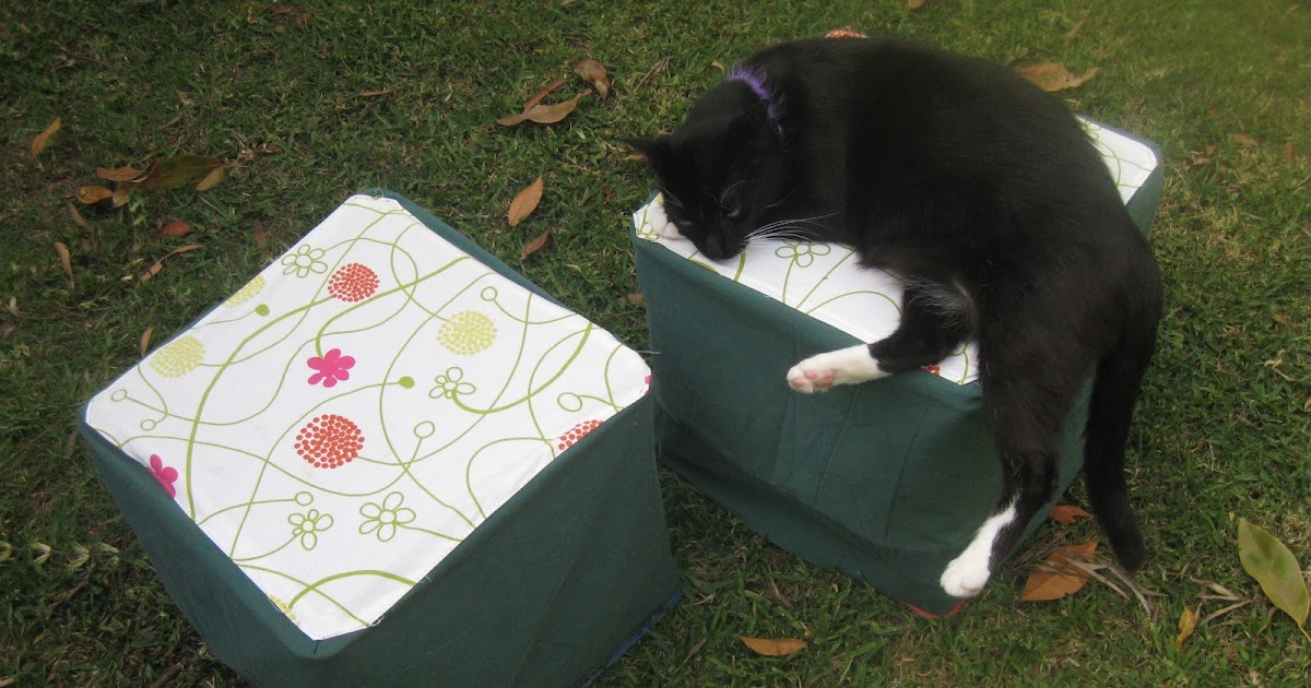 Easy to make fabric covers for milk crates!