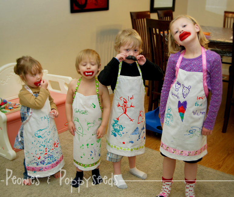 Kid Craft: Painting Aprons – Dorky Doodles