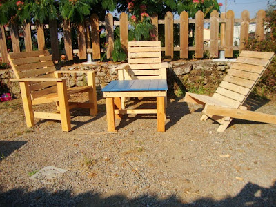 Mueblesdepalets.net: Sillas para el patio y hamacas para tomar el sol