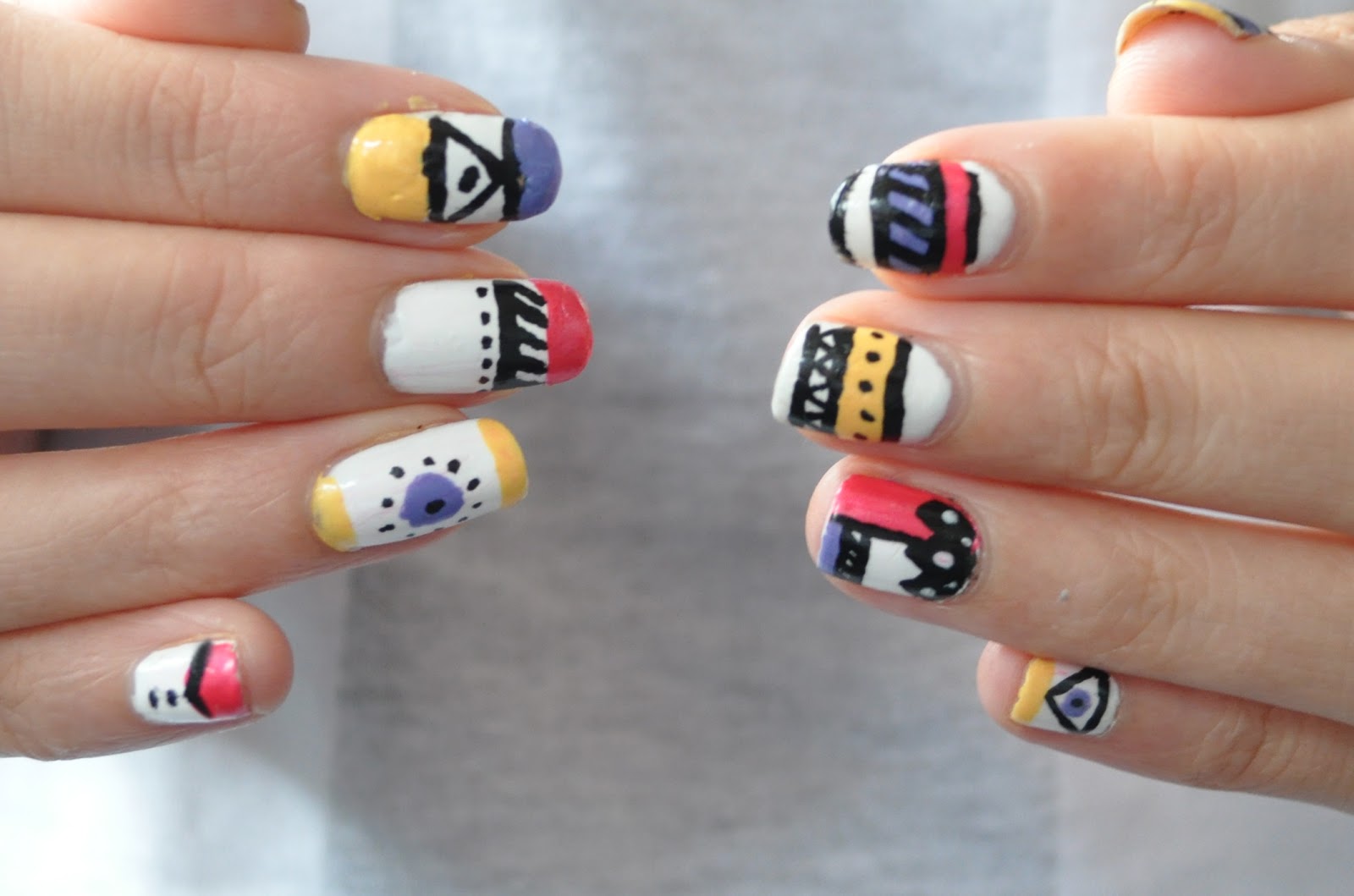 9. 15 Stunning Aztec Nail Art Designs to Try - wide 9