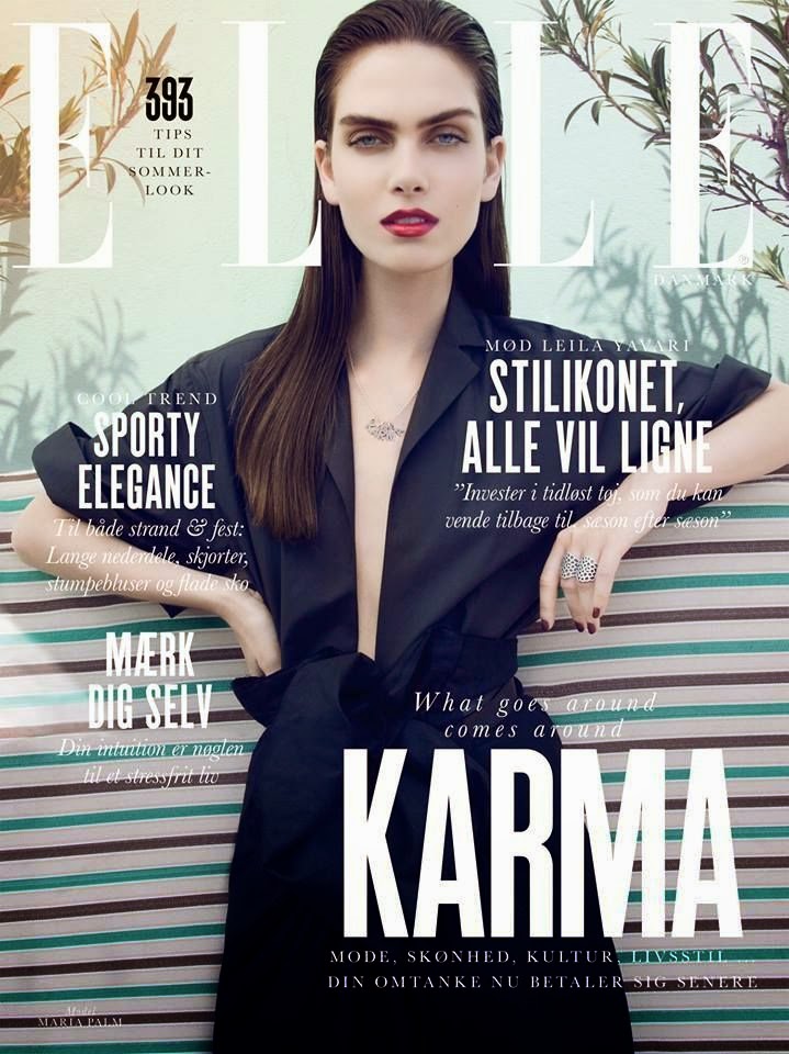 Maria Palm For Elle Magazine, Denmark, July 2014 | hq-photoshoot