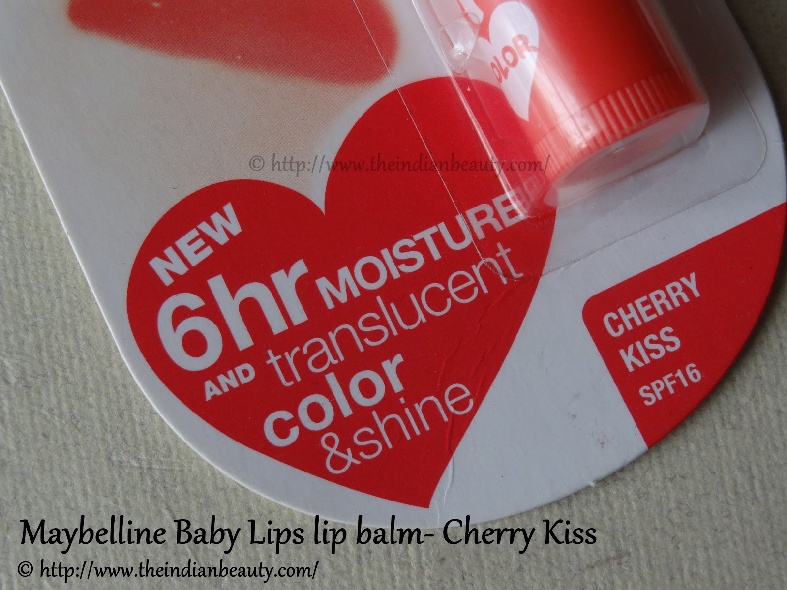 Maybelline Baby Lips lip balm Cherry Kiss review The Indian Beauty Blog