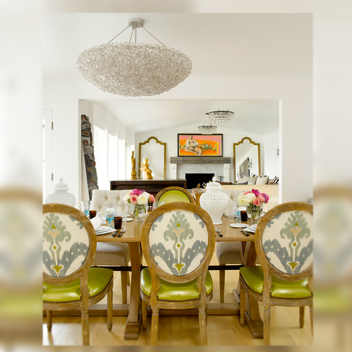 -DECORACIÓN- Interior en Verde, Azul y Gris - La Musa Decoración