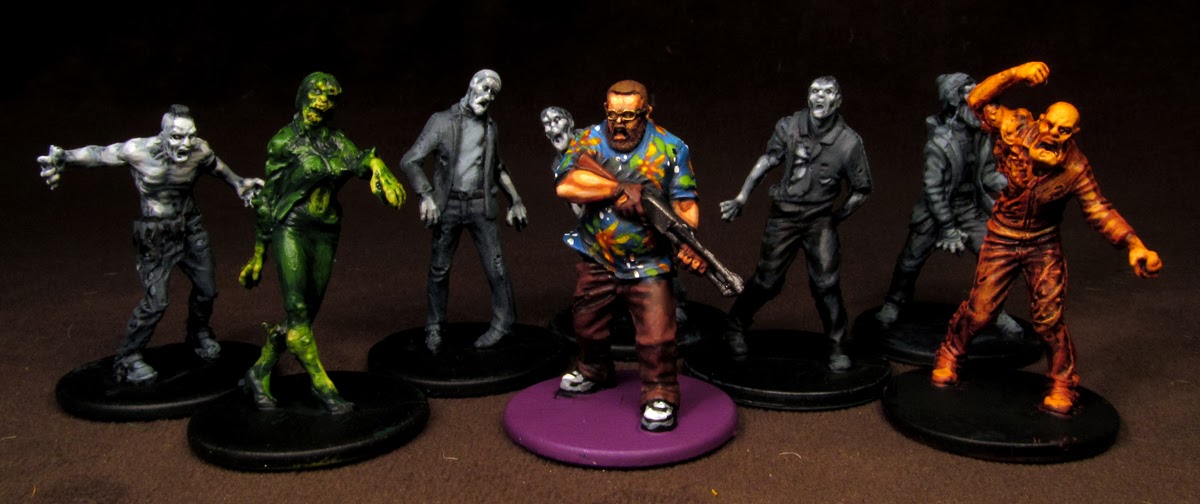 Random 6PCS Zombies Surviors Zombicide 2nd Board Game Miniatures