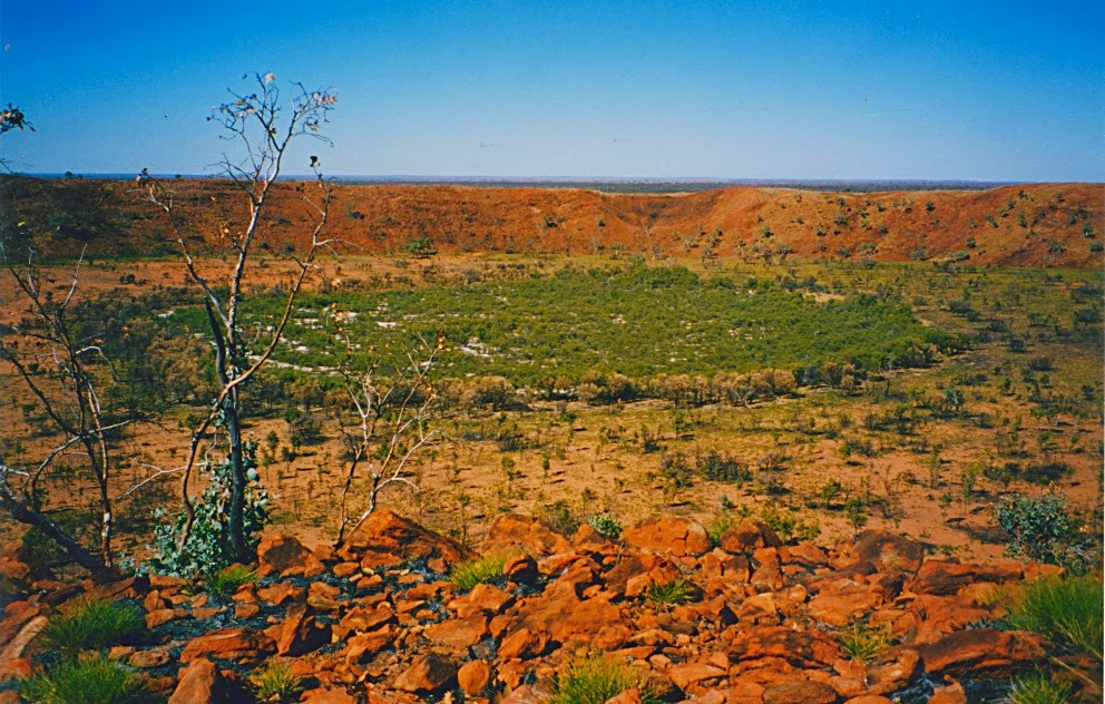 Just like a horror movie. Breaking down at Wolfe Creek Crater, WA