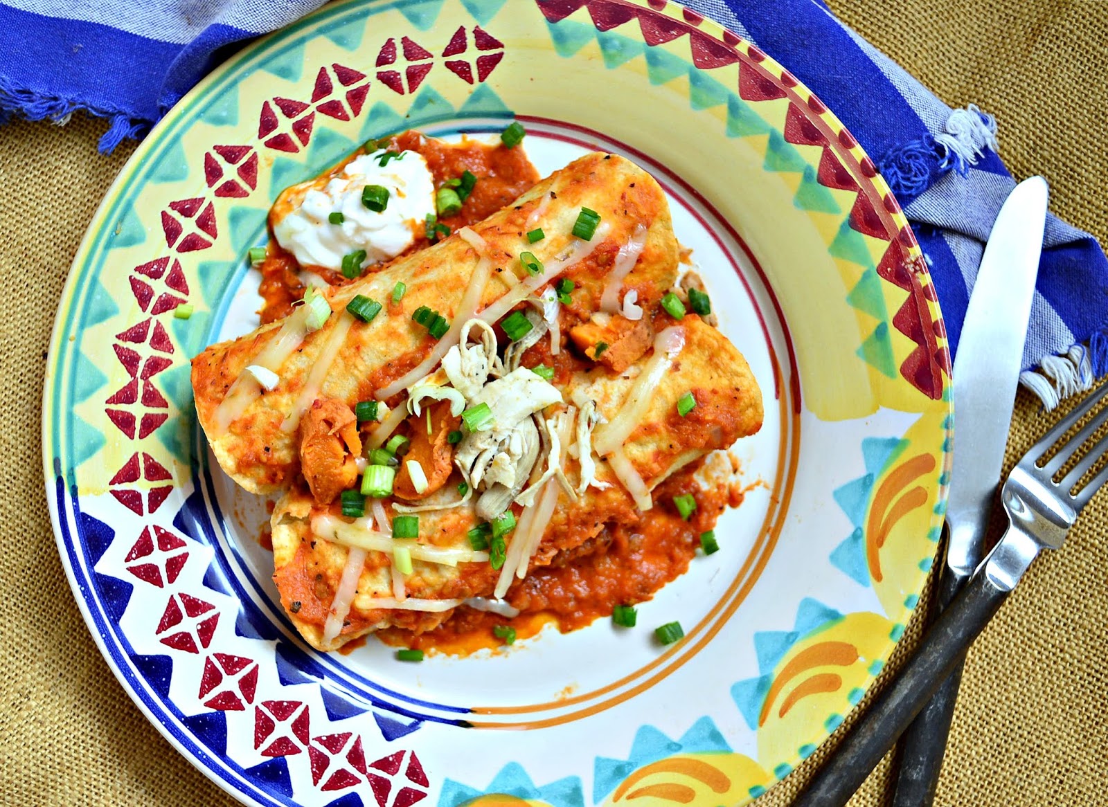 This is How I Cook Turkey and Sweet Potato Enchiladas with Chipotle