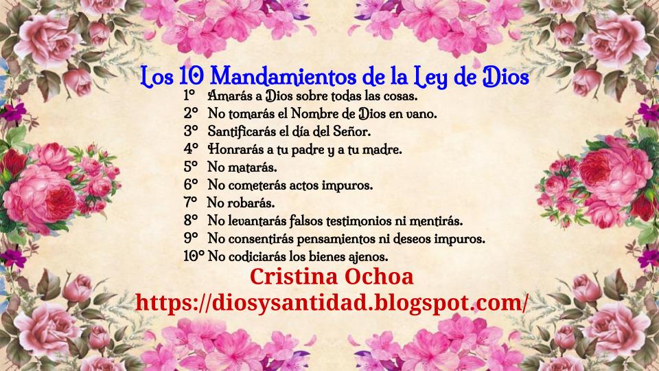 10 Mandamientos Ley de Dios