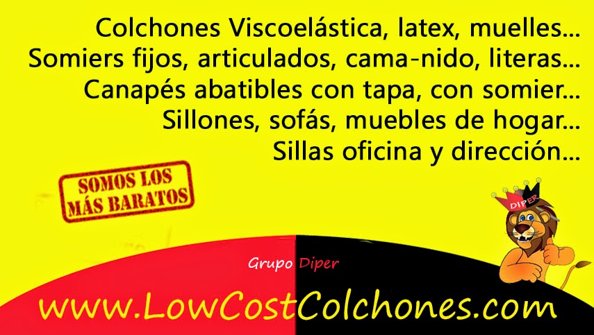 colchones lowcost baratos economicos canapes somieres